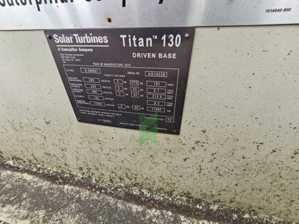 Turbine Solar Titan 130, 15 MW,11000 Volts, 50/60 Hz. 2016(03 Nos) - Image 27