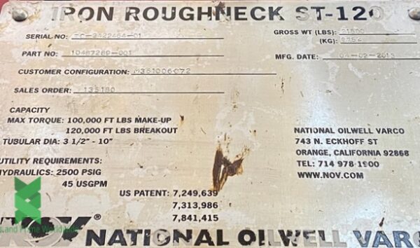 ST 120 Iron Roughneck (NOV) 01 Nos 2013 - Image 6