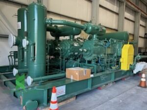 AJAX DPC-2804LE L-TWO STAGE COMPRESSOR PACKAGE: Skid Stored Indoors (01)